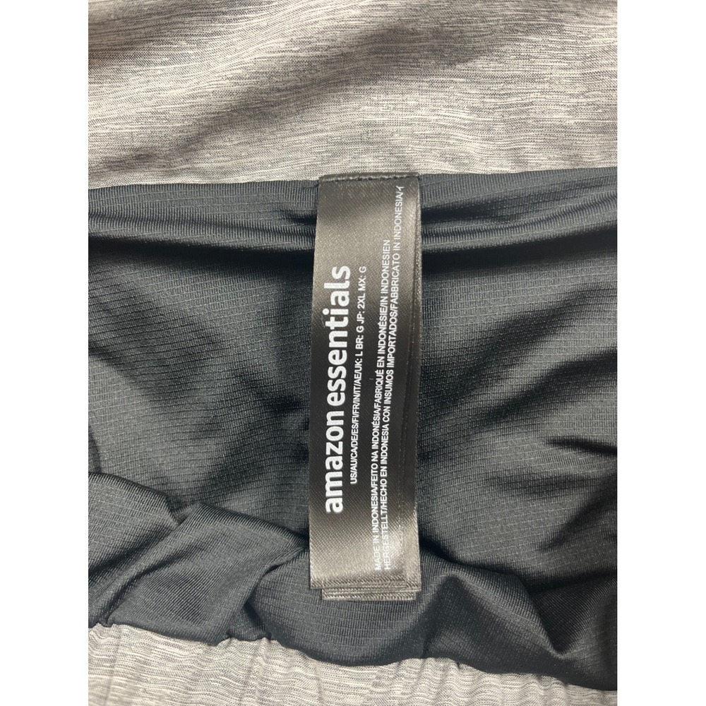 Womens Heather Gray 2-in-1 Running Shorts Athletic Gym Training Shorts - Picture 4 of 6